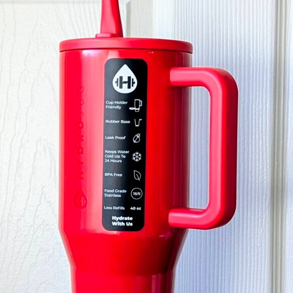 NWT LIMITED EDITION HydroJug 40oz Traveler, ❤️ RED SHINE ❤️ - Picture 4 of 8